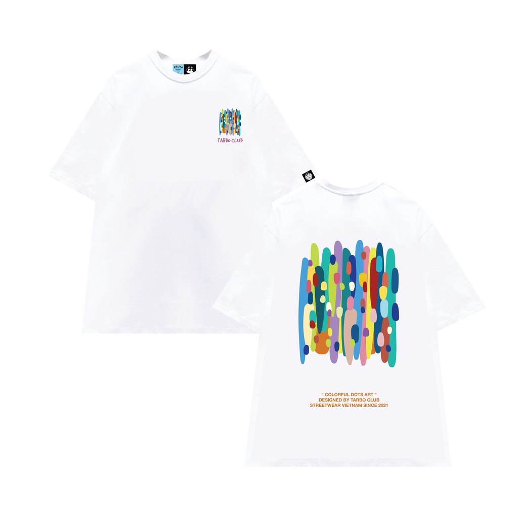 TARBO TEE COLOFUL DOTS ÁO THUN COTTON TAY NGẮN OUTFIT NAM NỮ UNISEX - Local Brand