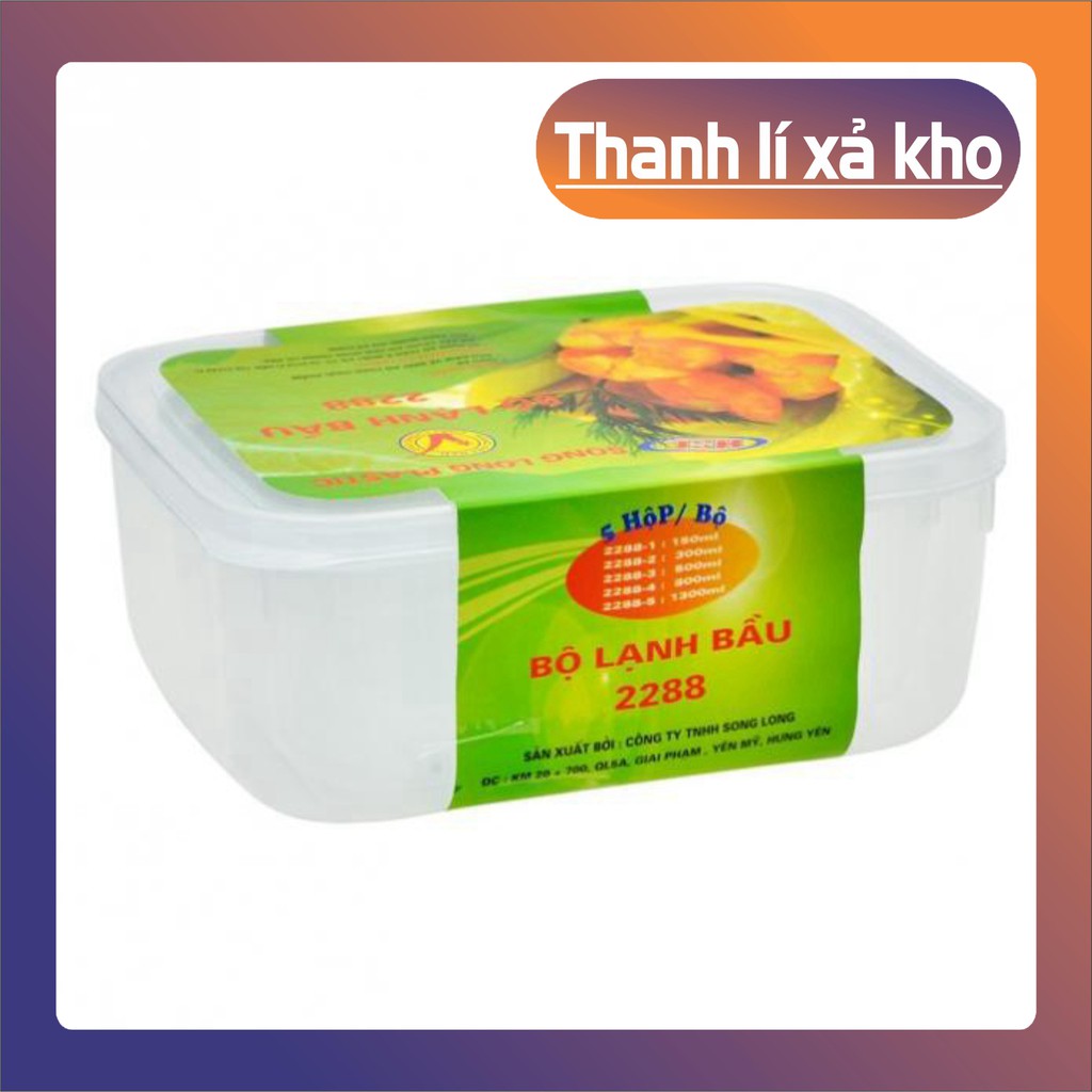 Bộ 3 hộp đựng thực phẩm nhà bếp