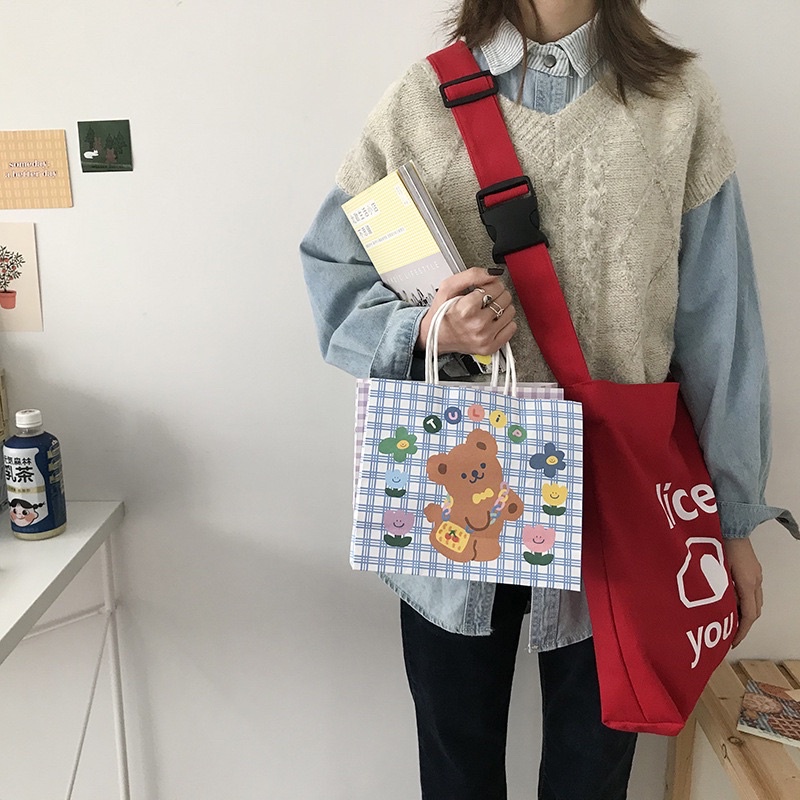 Túi đeo chéo Nice to you again unisex(có sẵn)