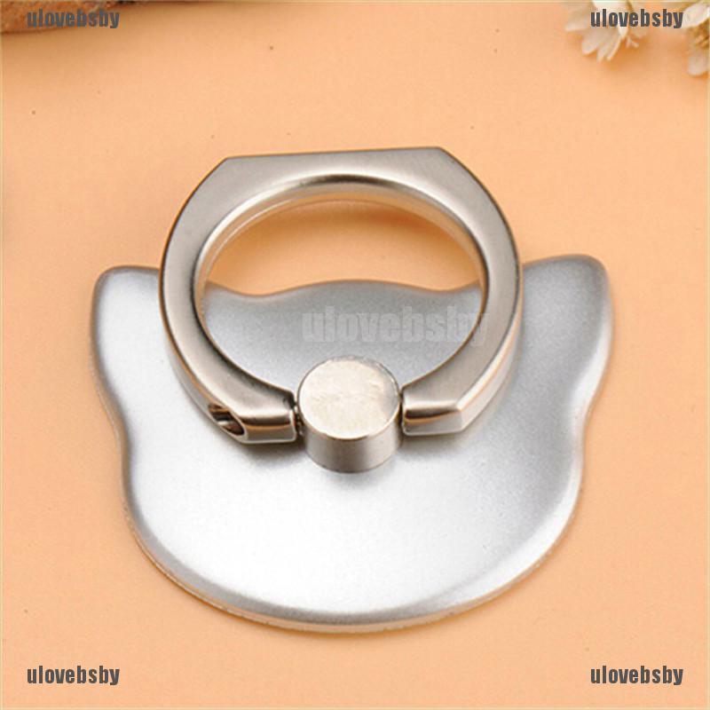 【ulovebsby】Cat Holder Animal 360° Ring Stand Finger Bracket For Smart Phone M