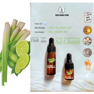 TINH DẦU SẢ CHANH LEMONGRASS  THIÊN NHIÊN THƠM PHÒNG, LÀM NẾN THƠM, ... - 9293store - 9293nguyenlieu