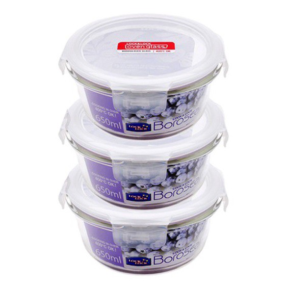Hộp thủy tinh chịu nhiệt cao cấp Lock&amp;Lock Boroseal LLG831 650ml