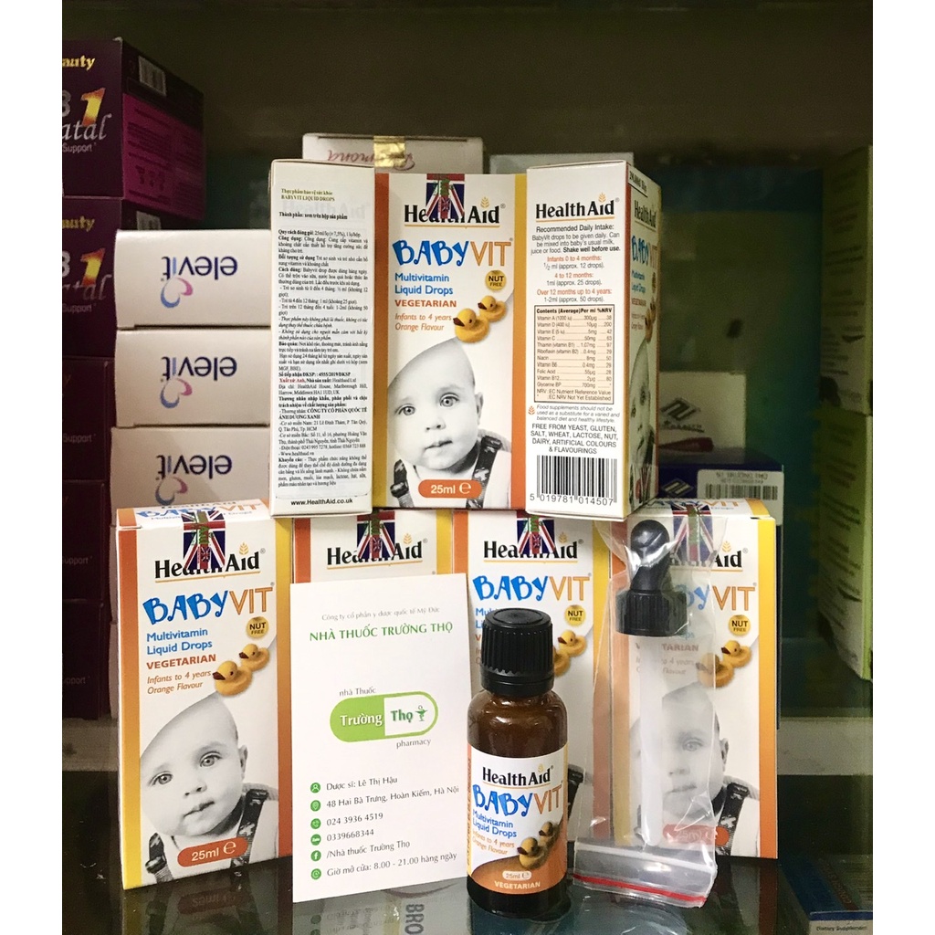 Siro Nhỏ Giọt Bổ Sung VITAMIN Cho Trẻ HealthAid BABYVIT Drops