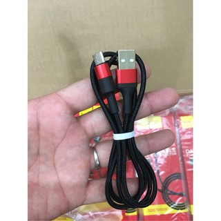 Cáp sạc Hoco X26 dây dù chông đứt TYPE C dài 1m<PKSS>