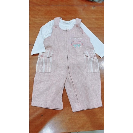 Yếm jean mềm happyland cho bé