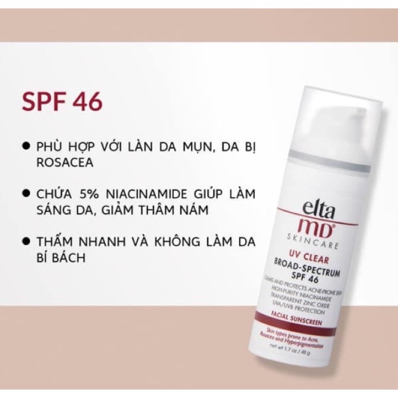 [Sample 2g] Kem Chống Nắng ELTA MD (SPF41- 40 - SPF46)