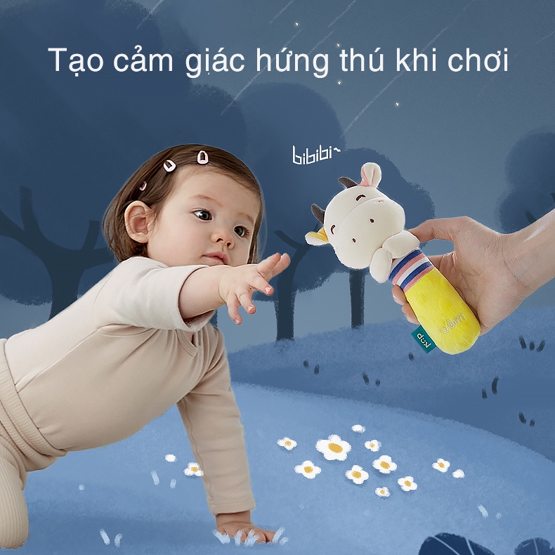 Lục lạc cầm tay cao cấp KUB, đồ chơi cầm tay hình thú cho bé - KUB OFFICIAL