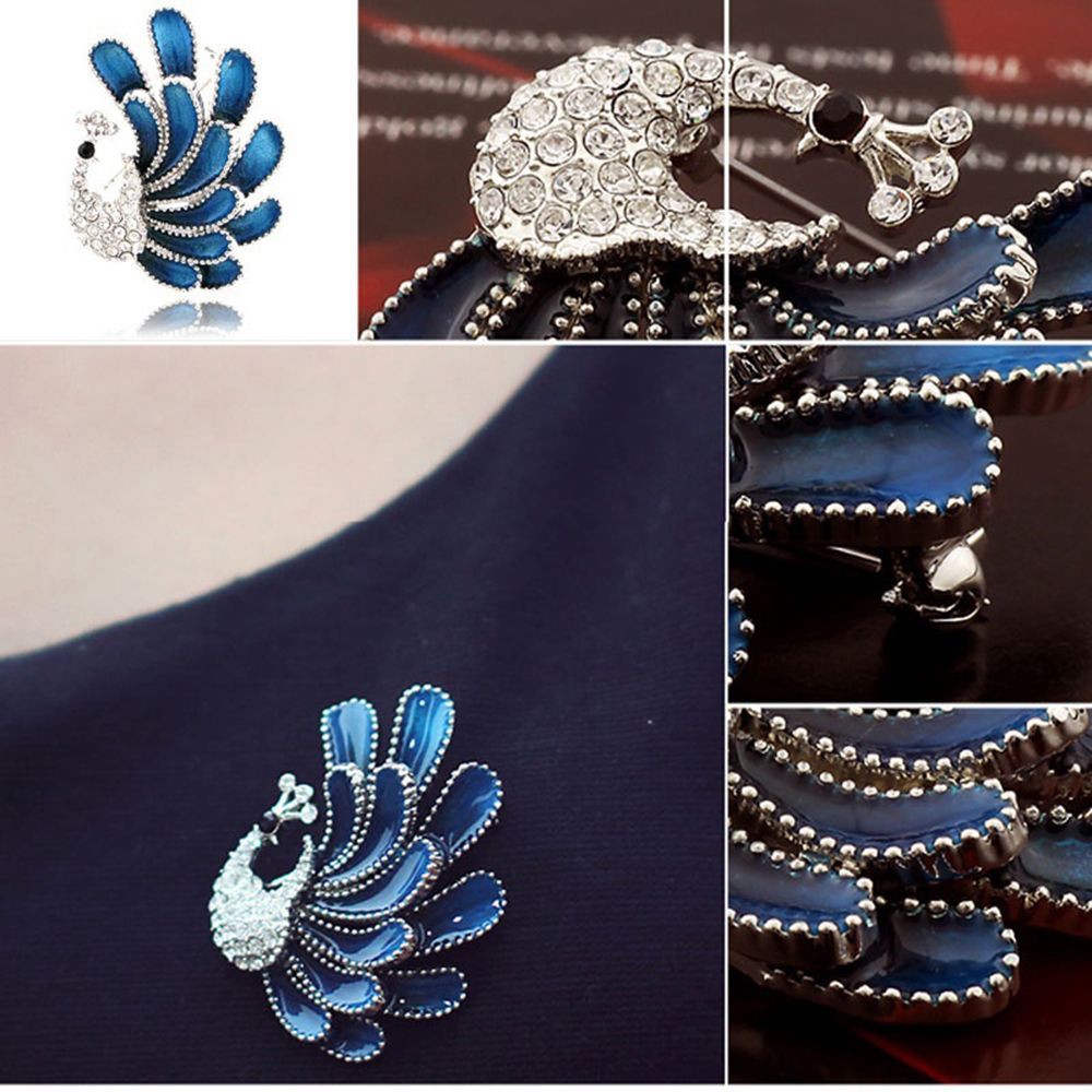 Pin Animal Rhinestone Elegant Gift Bird Brooch