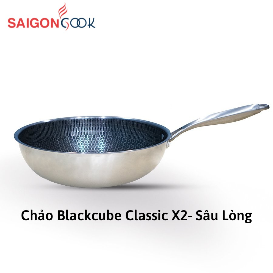 [Saigoncook] Chảo chống dính Blackcube Classic X2- Công nghệ BLACKCUBE TỔ ONG sâu lòng [đủ size]