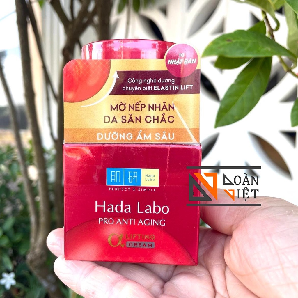 Kem HADA LABO - Mờ nếp nhăn, Săn chắc, Dưỡng ẩm sâu.Collagen giúp nâng cơ,làm mờ và hạn chế nếp nhăn- Cải thiện thâm nám