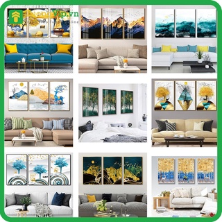 Tranh Laminate Bóng Gương - Tranh Treo Tường Phòng Khách, Phòng Ngủ Phong Cảnh Núi Rừng 1 - Tặng Kèm Đinh Treo