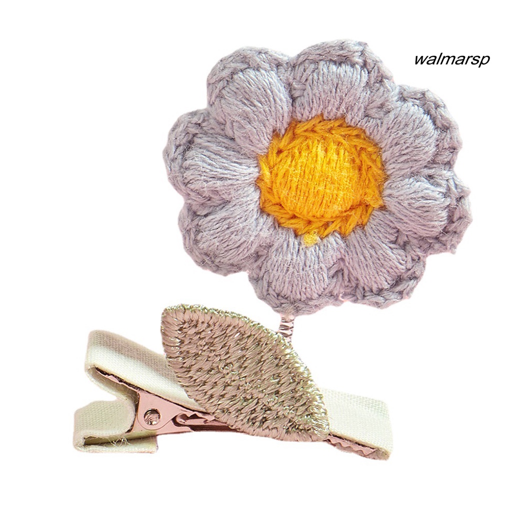 Kẹp Tóc Đan Len Hình Hoa / Mèo Hoạt Hình Dễ Thương Cho Thú Cưng
