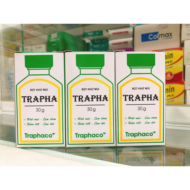 Bột khử mùi TRAPHA 30g - Bột khử mùi hôi chân, hôi giày, hôi nách