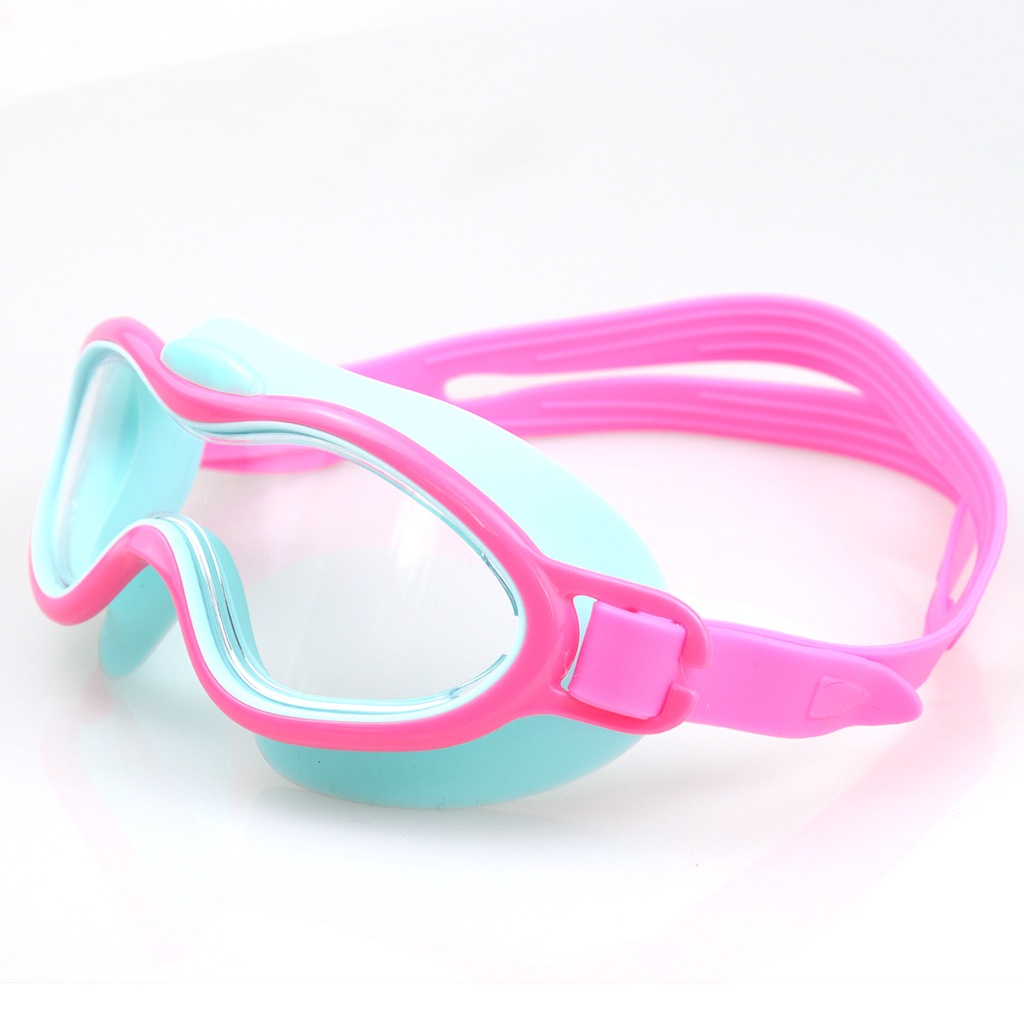Kính Bơi Gọng Lớn Chống Sương Mù Không Thấm Nước 6 Màu Cho Bé 3-8 Tuổi