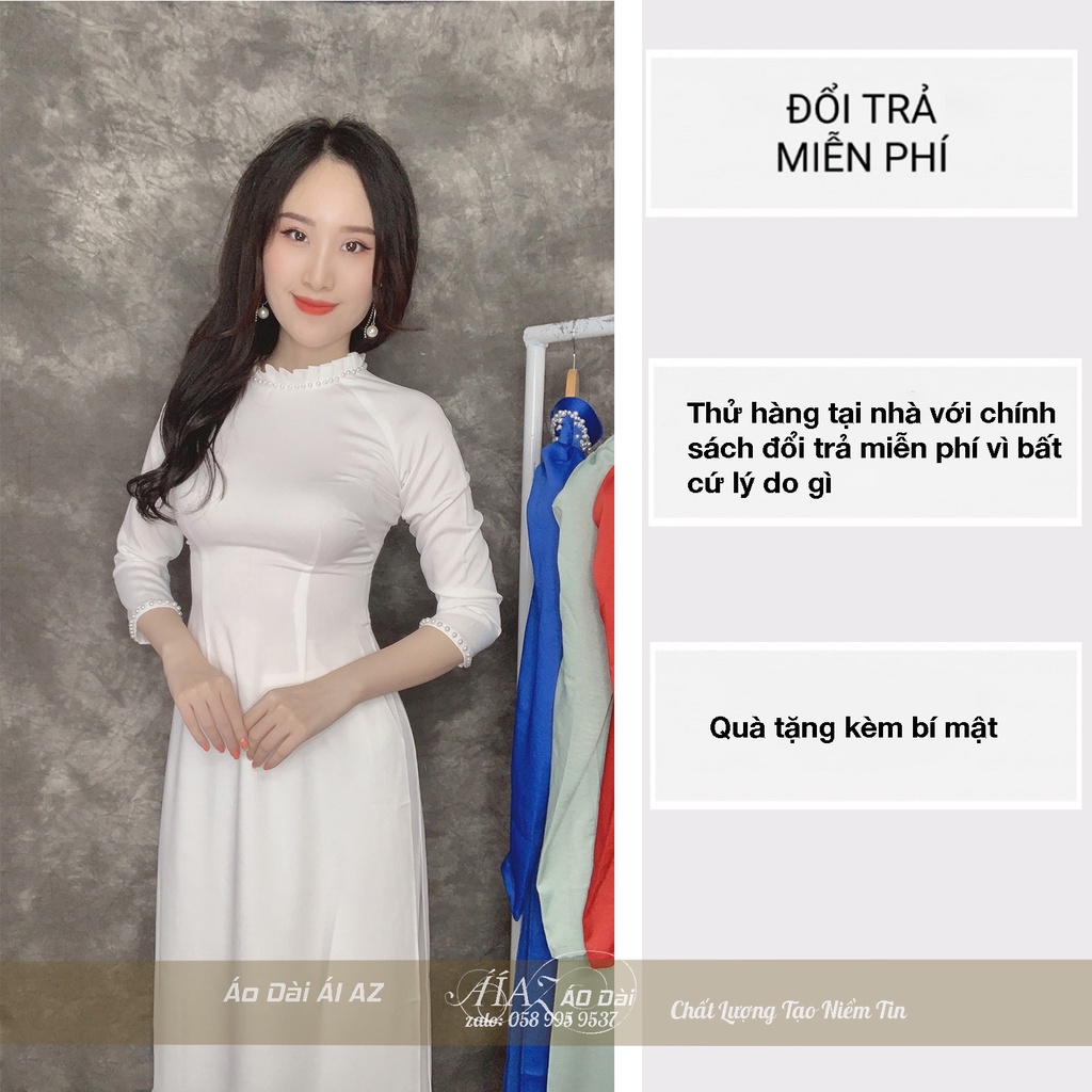 Áo Dài Truyền Thống Nữ Kết Cườm KV07