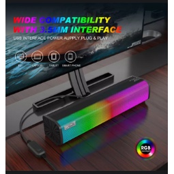 STIAYS Loa Máy Tính Với RGB USB Có Dây 3.5Mm Loa Máy Tính Bass Siêu Trầm Loa Cho MP3 Laptop Nhà nhà Hát Không có đánh gi