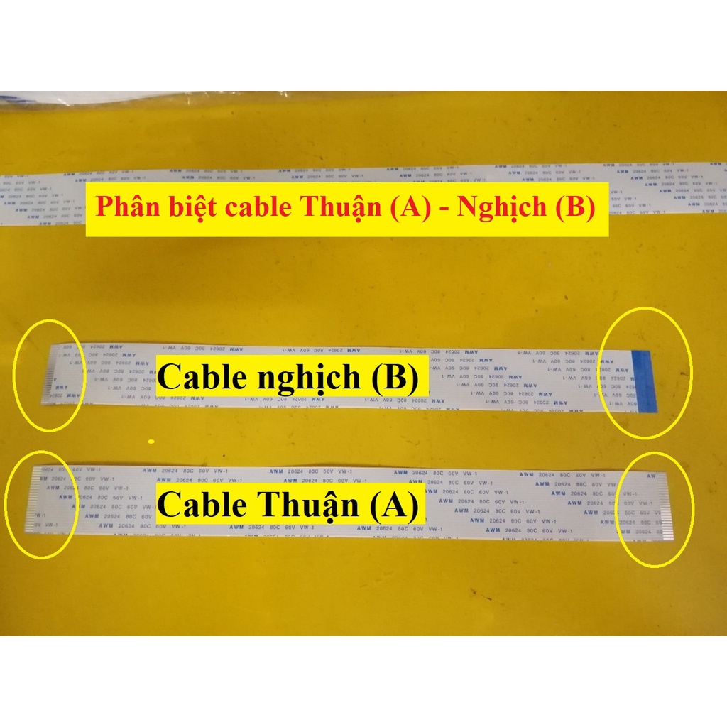 Cable FFC NGHỊCH (Type B) 1.0mm Dài 25cm