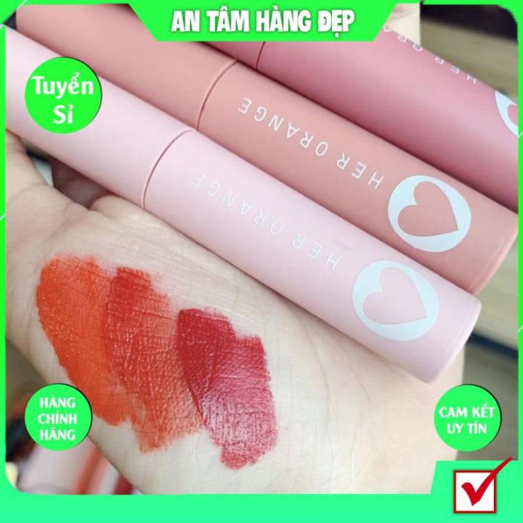 Set 3 Cây Son Kem Lì Herorange TẾT Vỏ Hồng Phấn 3Cx Slim Lip Gloss Kit Mỏng Mịn Lên Màu Chuẩn | BigBuy360 - bigbuy360.vn