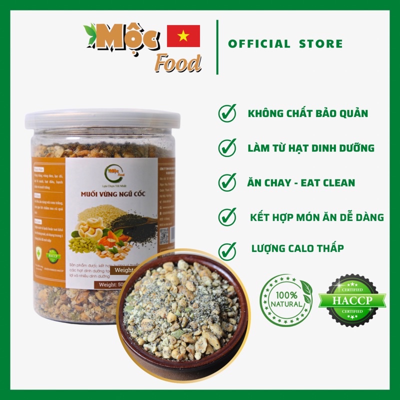 Muối vừng hạt ngũ cốc dinh dưỡng hũ 350g