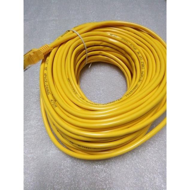 Cáp mạng bấm sẵn 30m vàng cat 5e  Đảm Bảo Chất Lượng. DMBS17 TMshop