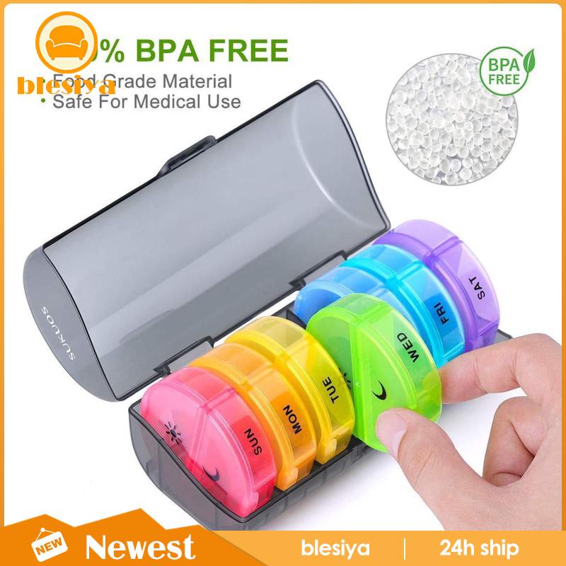 Hộp Đựng Thuốc Chia Hai Ngày 7 Ngày 2 Lần Cho Thuốc Uống