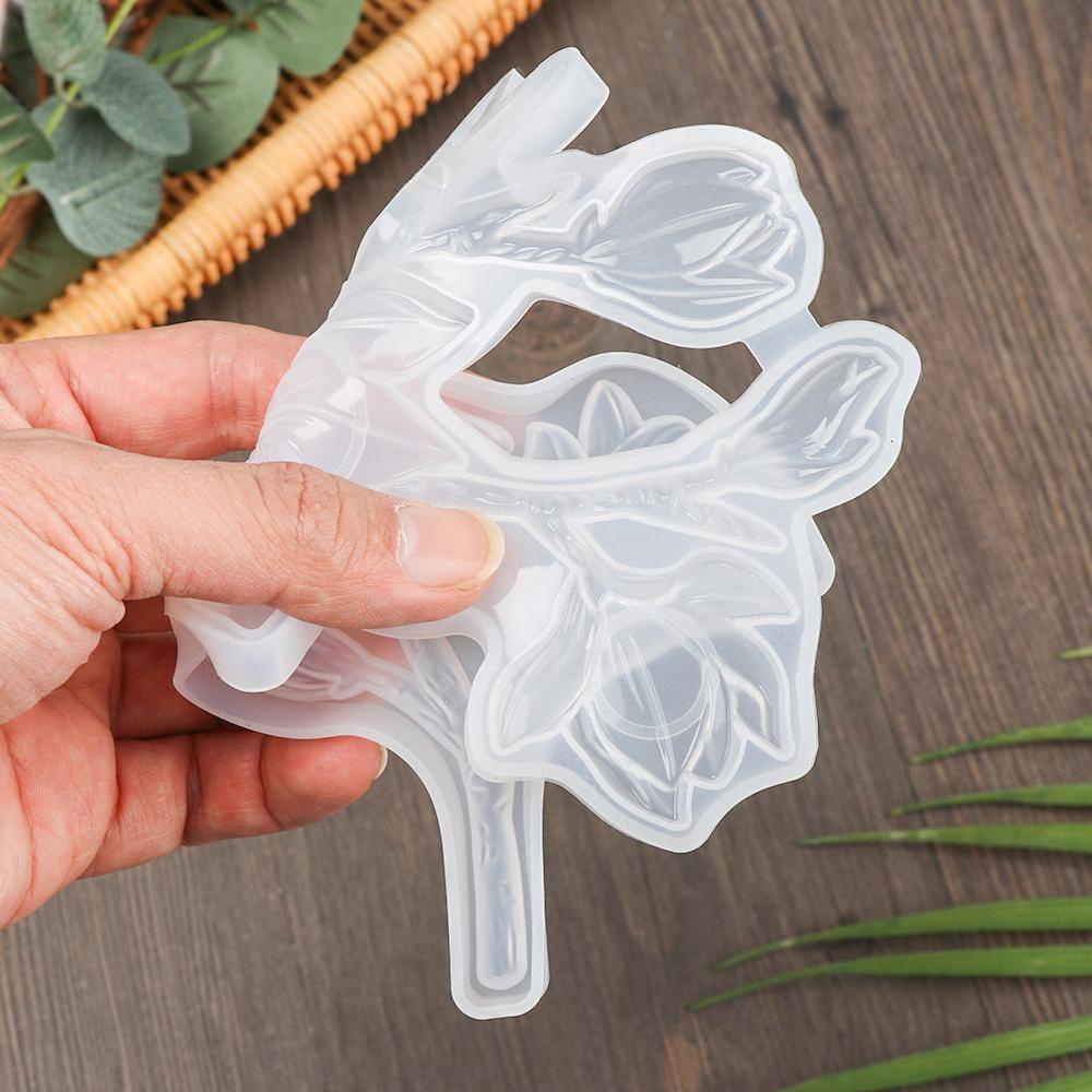 KUNHEV Khuôn Silicone Hình Lục Giác Làm Mặt Dây Chuyền Thủ Công