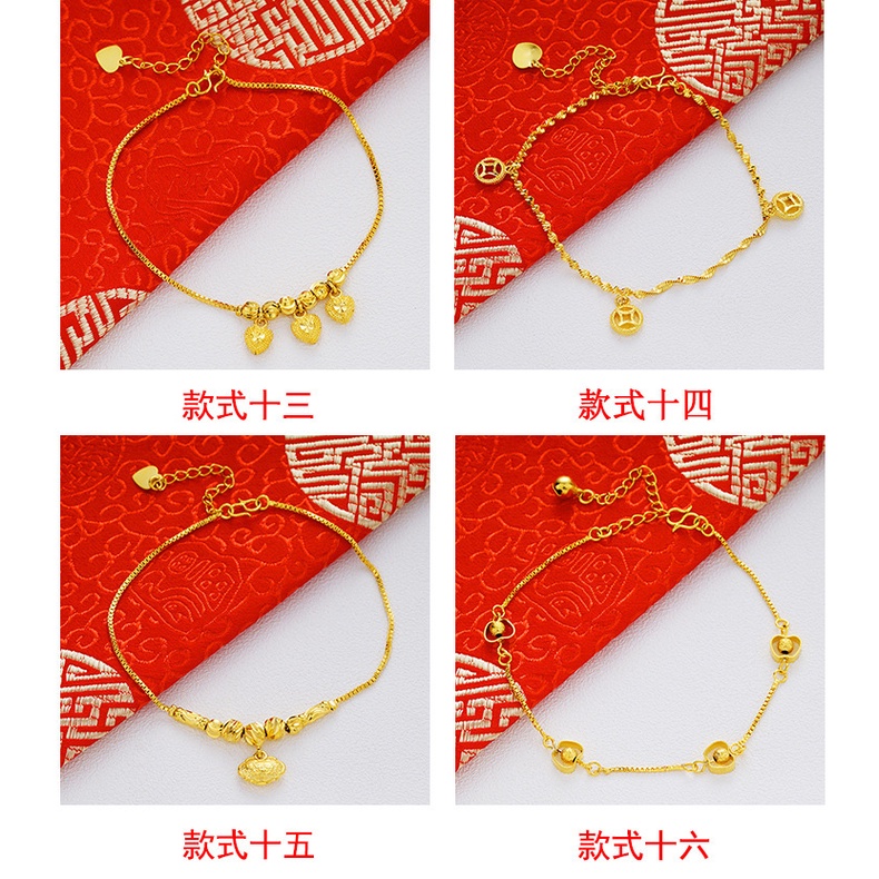 Lắc Chân Mạ Vàng 24K Hai Lớp Thời Trang