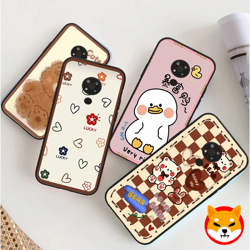Ốp Nokia Nokia 3.4 / nokia 8.3 in hình gấu , trái tim , vịt cute duck dễ thương