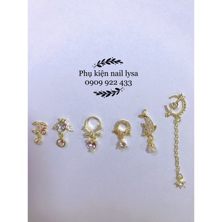 Charm nail tòng teng cao cấp trang trí móng xinh