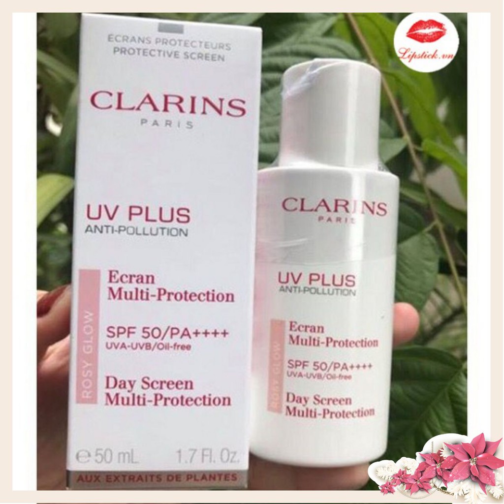 Kem chống nắng Clarins UV Plus SPF50 50ml màu Rosyglow 50ml