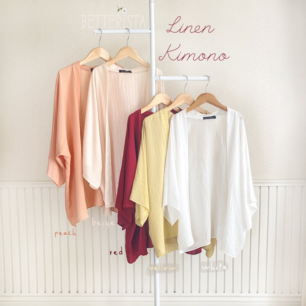 Kimono đũi tằm Betterista (nhiều màu xinh)
