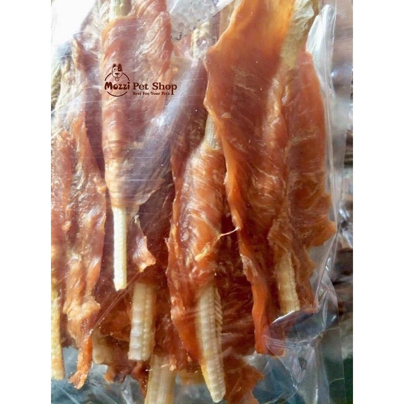 Thịt gà sấy cuộn sụn cá đuối 300gr - Made in Thailand