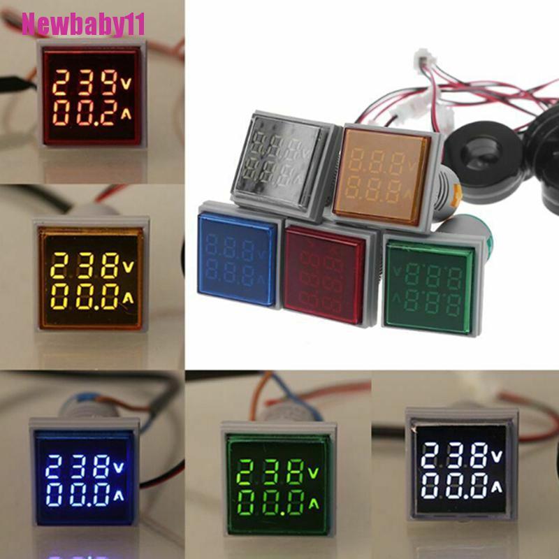 Vôn Kế Kỹ Thuật Số AC 60-500V Hiển Thị LED Kép