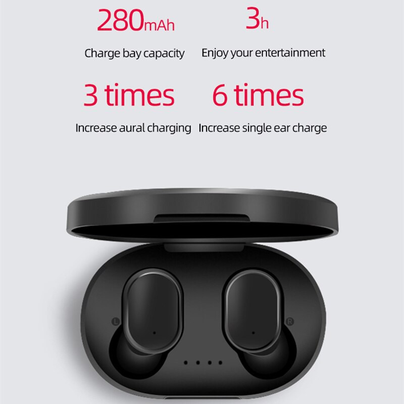 Tai nghe không dây bluetooth A6S Tws Chống Tiếng Ồn Cho Điện chất lượng cao cho Android Iphone