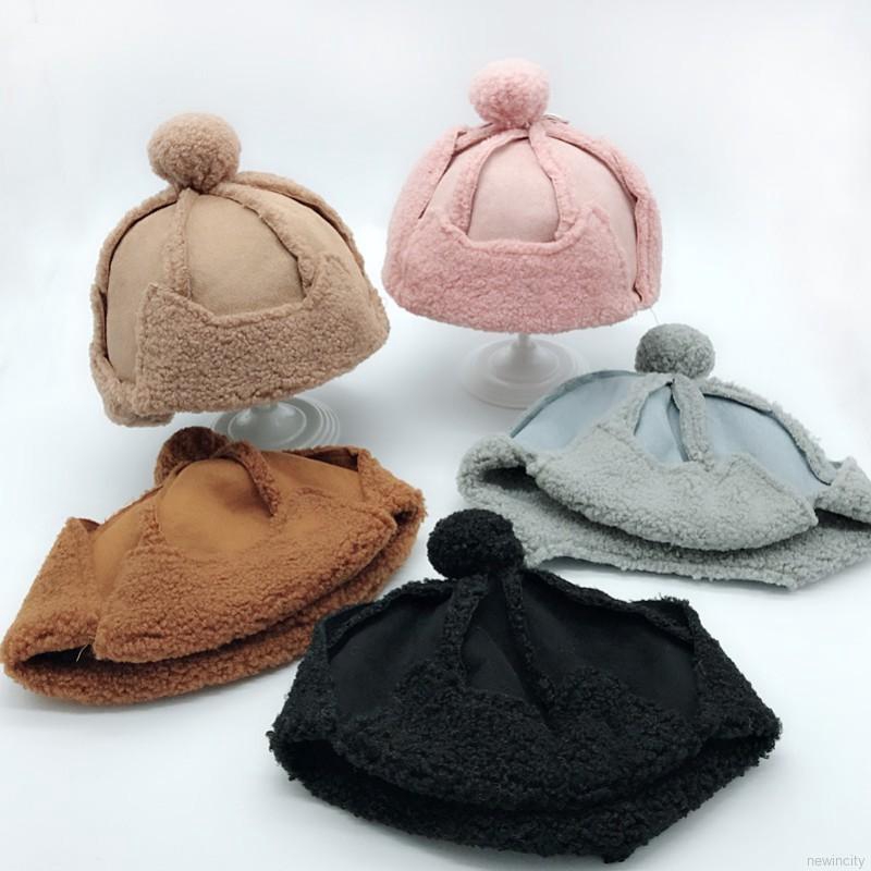 Mũ len tai thỏ dễ thương cho bé trai và gái