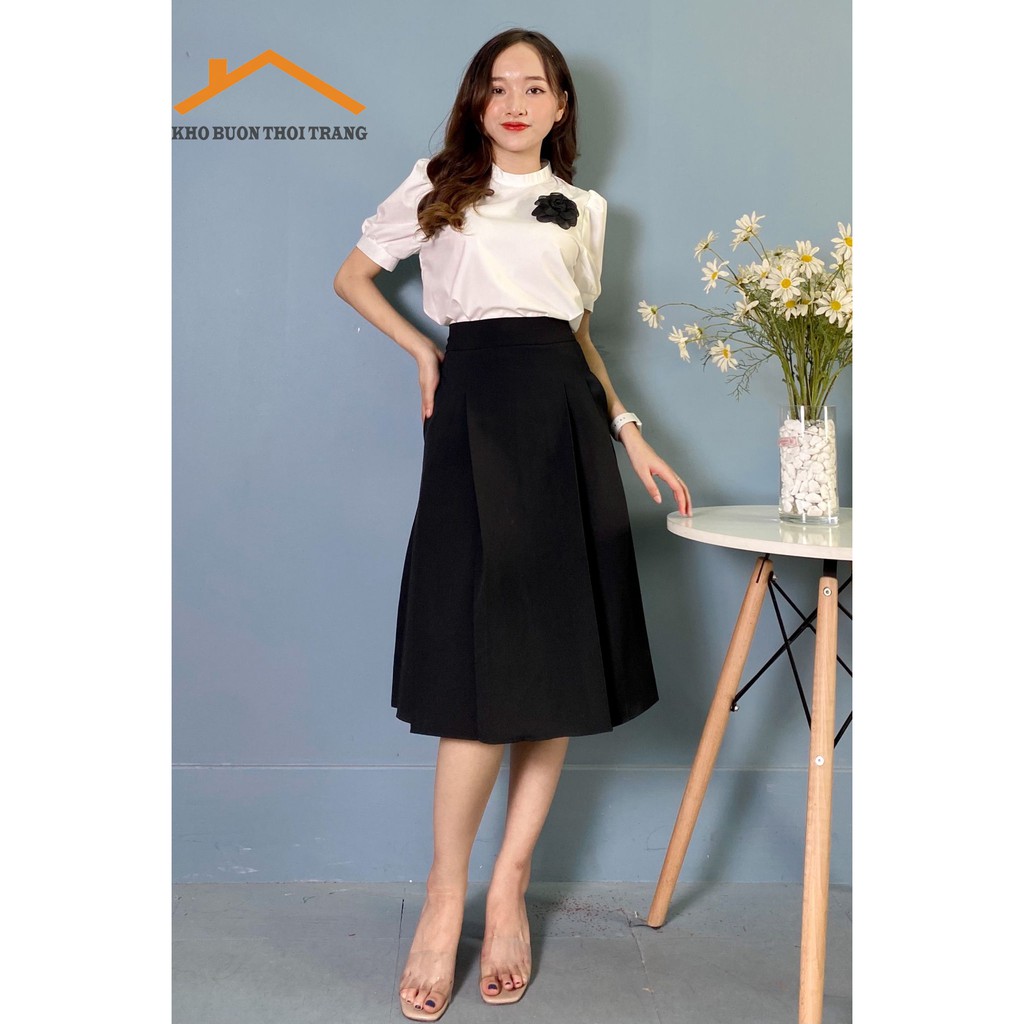 Áo Sơ Mi Tay Lỡ Cài Hoa | BigBuy360 - bigbuy360.vn