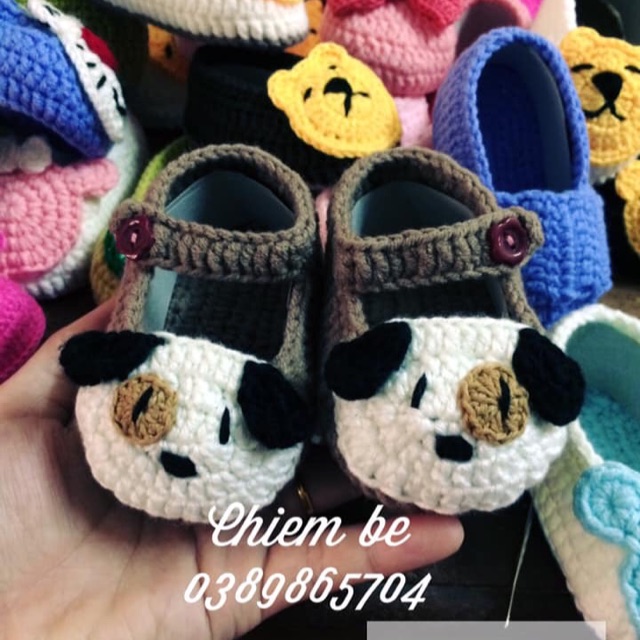 Freeship 99k TQ_Dolen handmade- giầy len cho bé