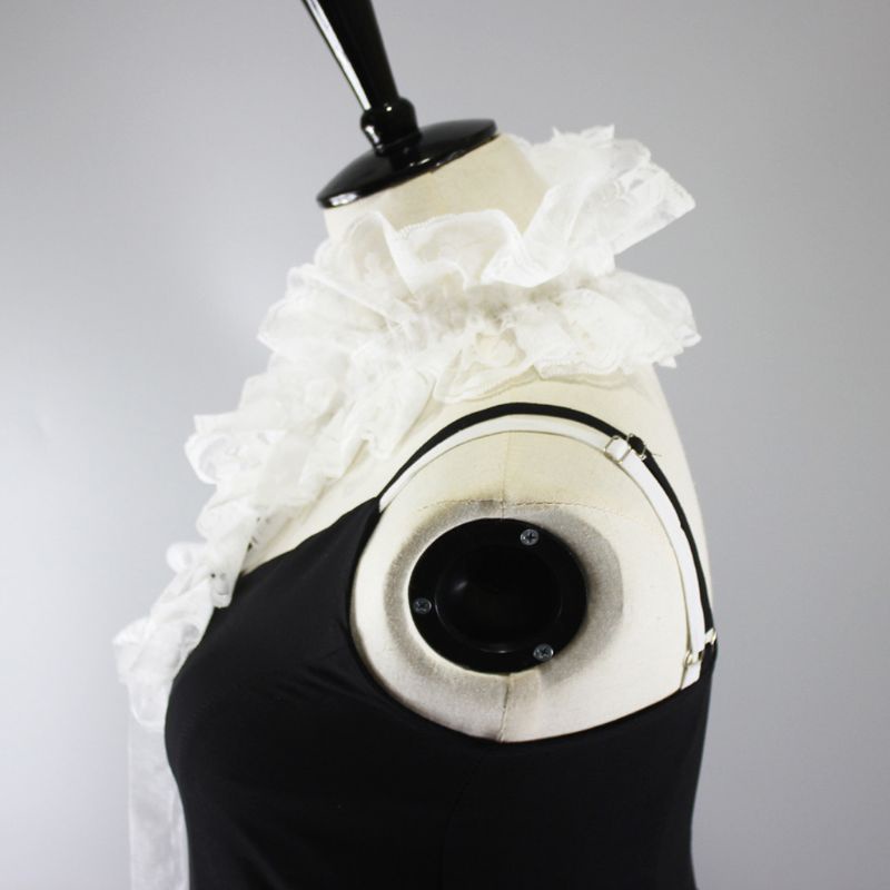 Vòng Cổ Choker Hóa Trang Chú Hề Bằng Vải Tuyn