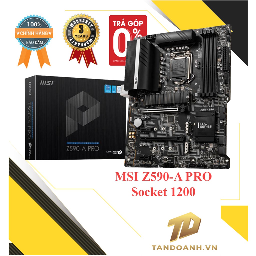 [Mã SKAMAP6 giảm 8% đơn 250k]BO MẠCH CHỦ MSI Z590-A PRO – Socket 1200