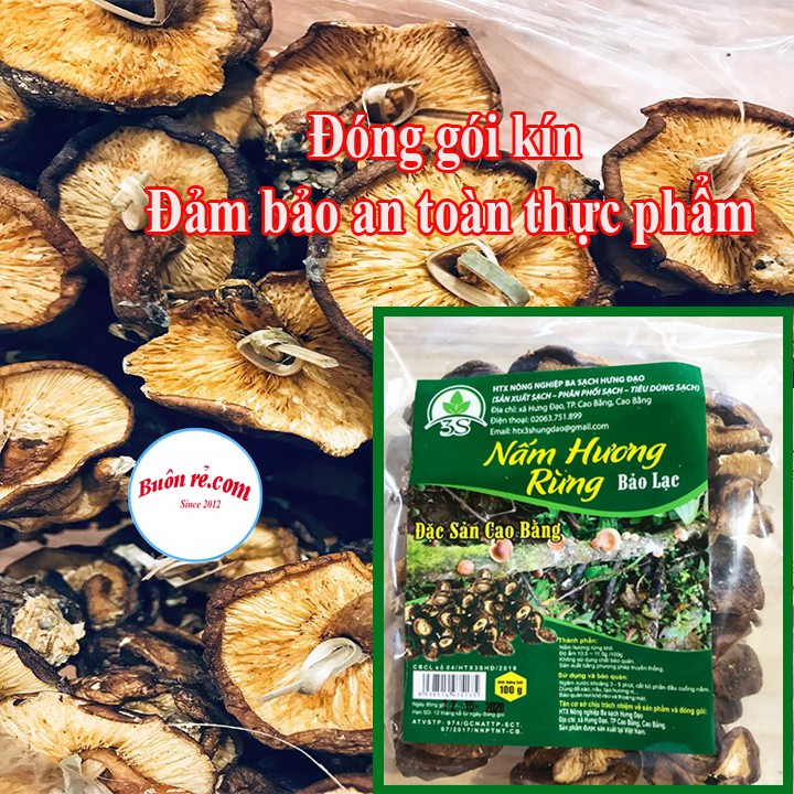 Nấm hương rừng Cao Bằng loại 200gr hương vị thơm ngon