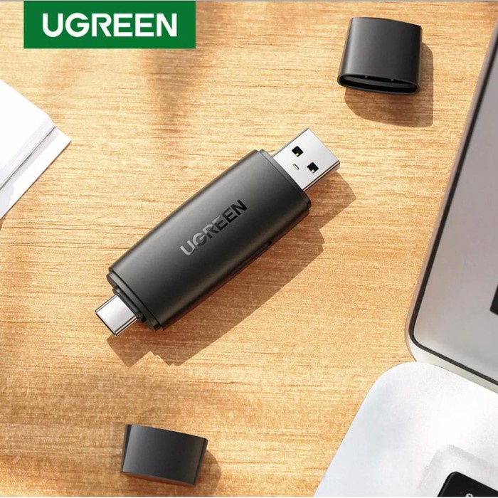 Đầu đọc thẻ nhớ SD/TF 2 in 1 UGREEN 80191 USB-A &amp; Type-C ​Chính hãng CM304