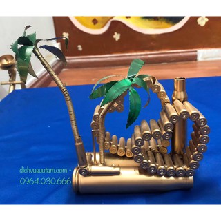 Mô hình vỏ đạn trái tim, cây dừa