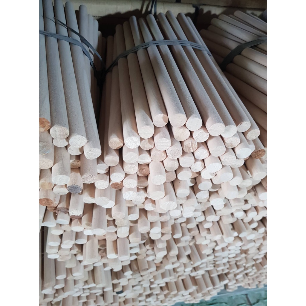 Thanh gỗ tròn dài 50cm  dùng decor,treo macrame