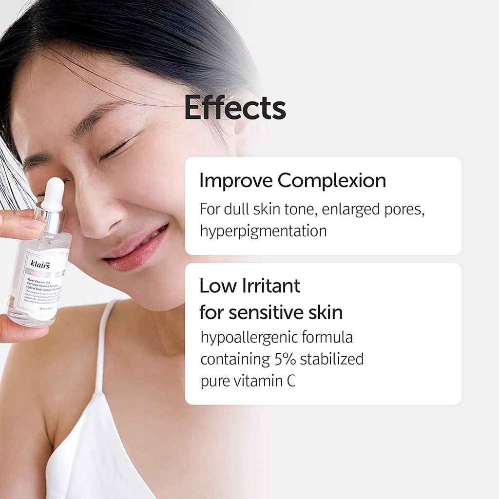 Serum Dưỡng Trắng Da Giảm Thâm Nám Klairs Freshly Juiced Vitamin C Drop 35ML Nhập Khẩu Chính Hãng