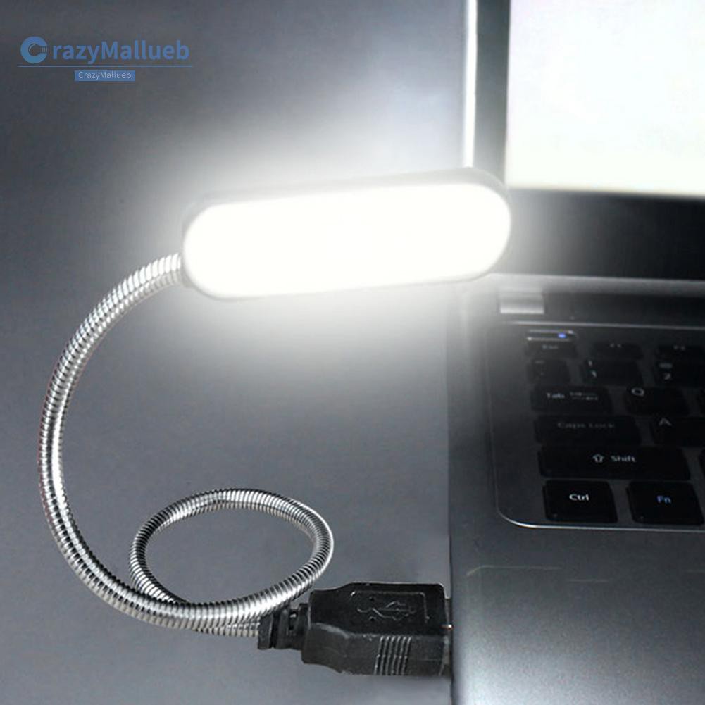 Crazymallueb❤Mini Flexible Desktop Lamp Reading Night Light USB Power Supply LED Book Lamp❤Lighting