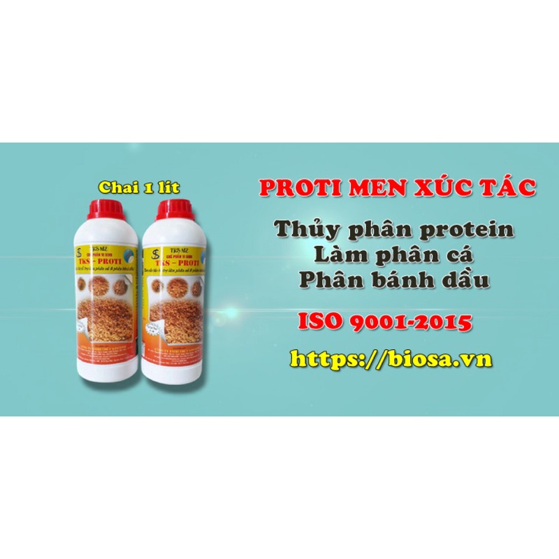TKS-PROTI 1LIT. Men xúc tác vi sinh làm phân cá và phân bánh dầu, thủy phân protein thành nguồn dinh dưỡng cho cây trồng