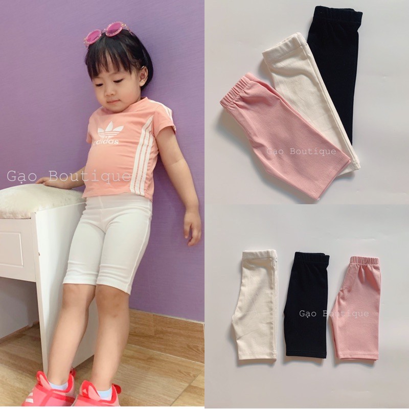 [Hình thật] Set 3 quần legging đùi chất xịn