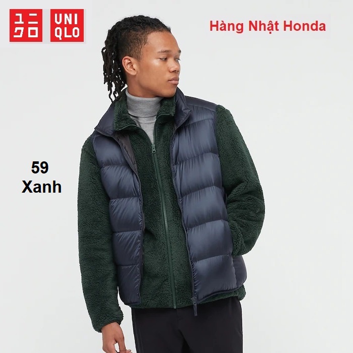 [Auth] Áo khoác lông cừu 2 mặt khóa kéo Uniqlo - Nam