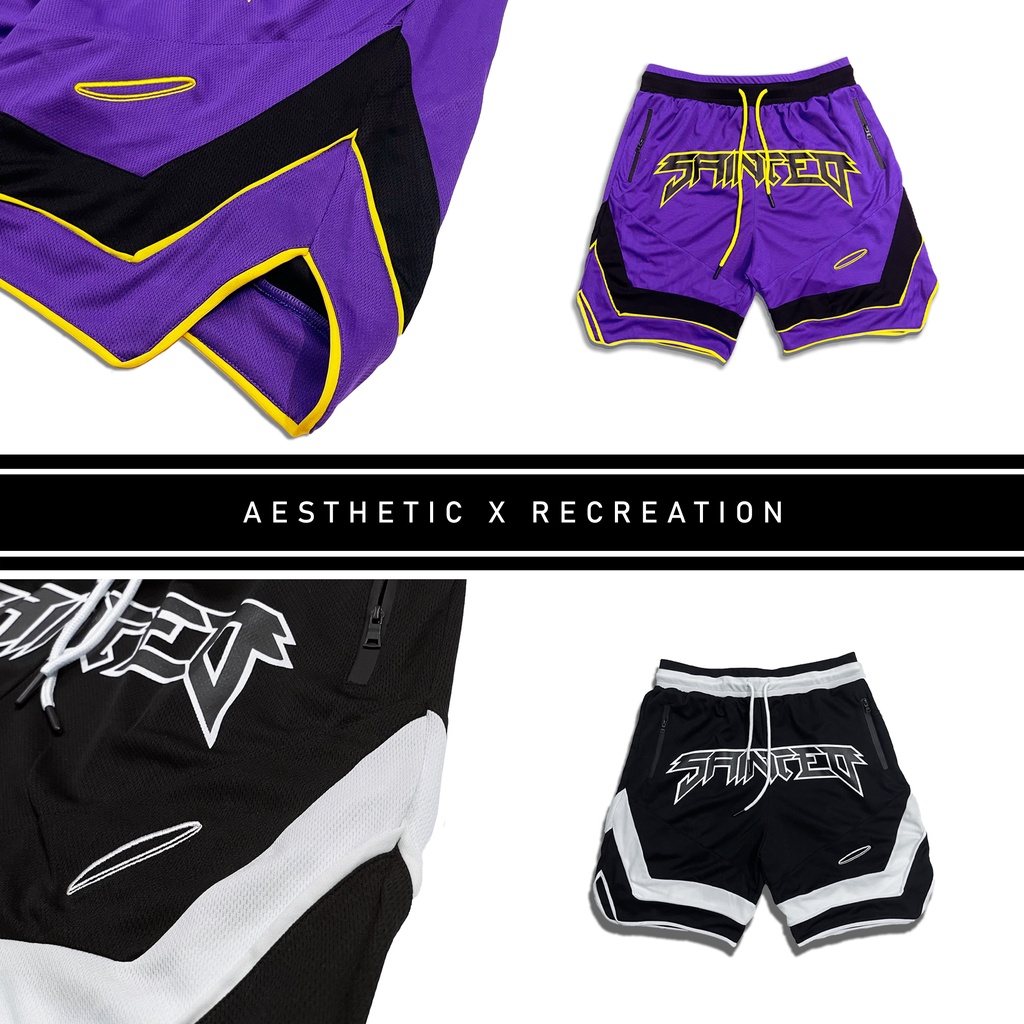 Quần short thể thao, quần đùi bóng rổ nam NBA jersey style vải cao cấp cực thoáng mát - SAINTED