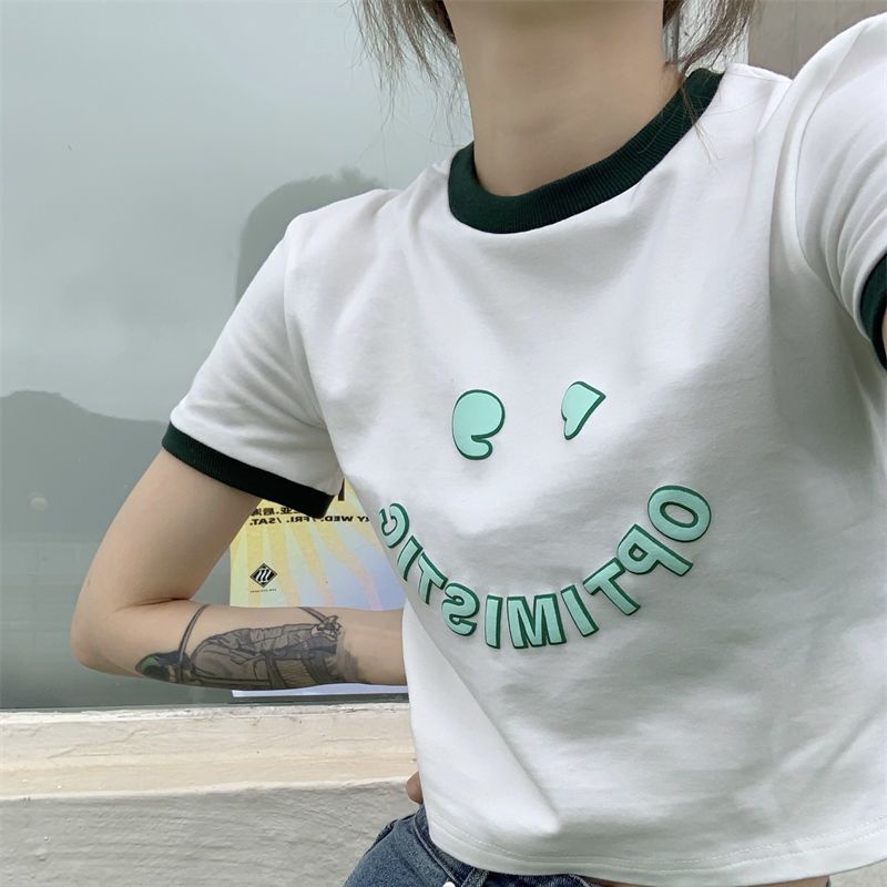 Áo Thun Tay Ngắn Thời Trang Mùa Hè 2022 Cho Nữ